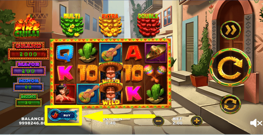 Zillion Fire Chilli Buy Feature