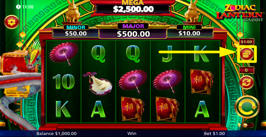 Zodiac Lantern Rabbit Adjust Bet