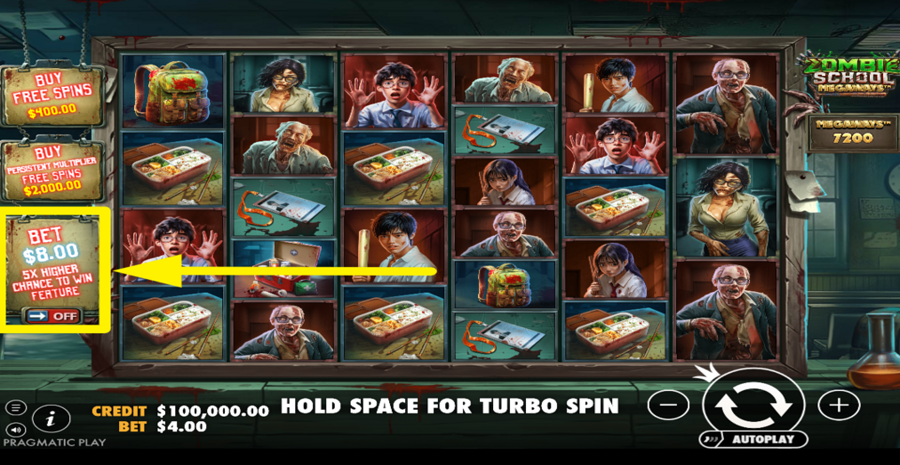 Zombie School Megaways Ante Bet