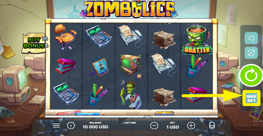 Zombolics Max Bet