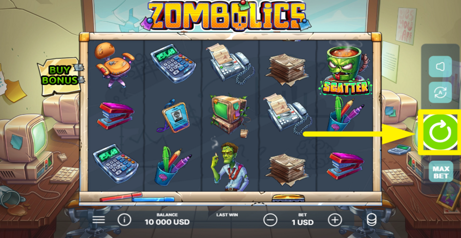 Zombolics Spin Button