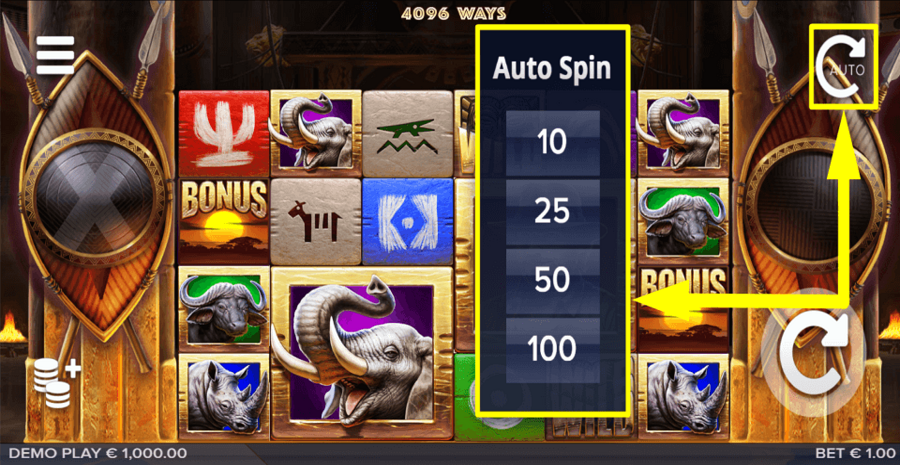 Zulu Gold Autoplay Feature