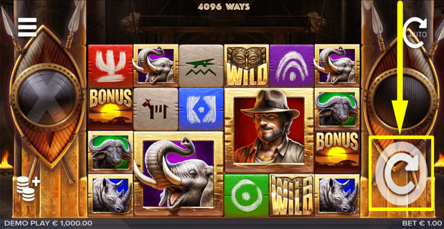 Zulu Gold Spin Button