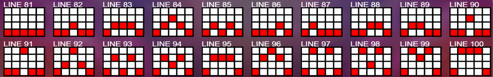 100 burning brilliants paylines 5