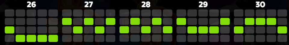 100 sevens santa paylines 6