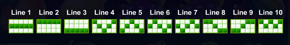 10 fire fruits paylines 1