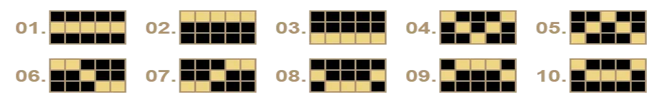 10 sparkling crown paylines