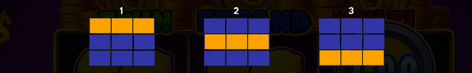 3 cash coins trinity 3x3 running wins paylines 1