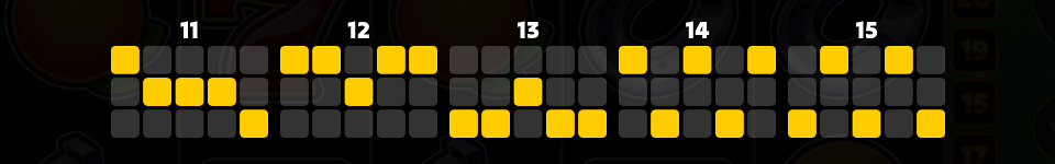 3 golden cherries payline 3