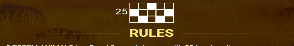 3 totem animals paylines 4