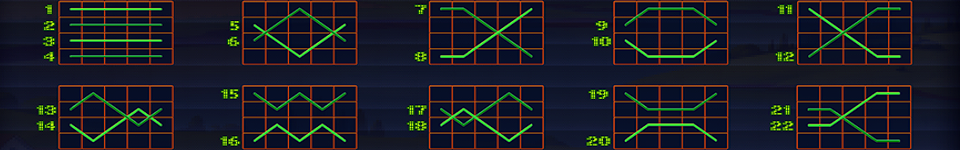 40 pixels paylines 1