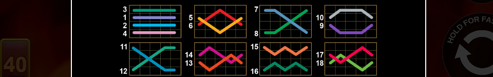 40 shining roll paylines 1