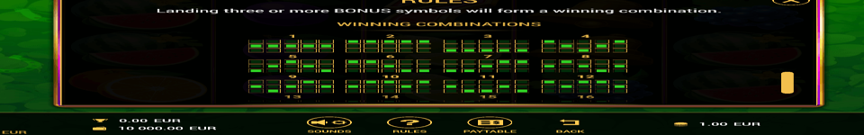 burning slots 20 payline