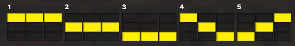 cash strike x cash paylines 1