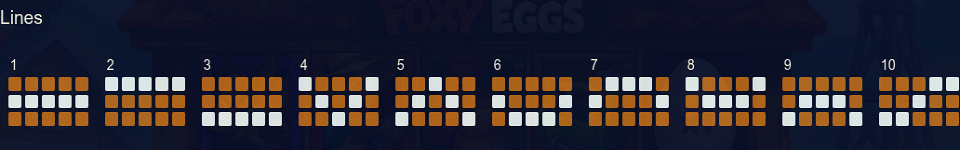 foxy eggs paylines