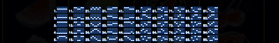 fruits on ice paylines 1