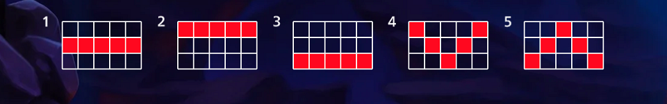 hot hot blazing lock payline 1