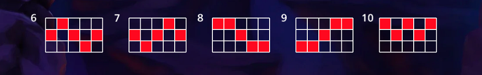 hot hot blazing lock payline 2