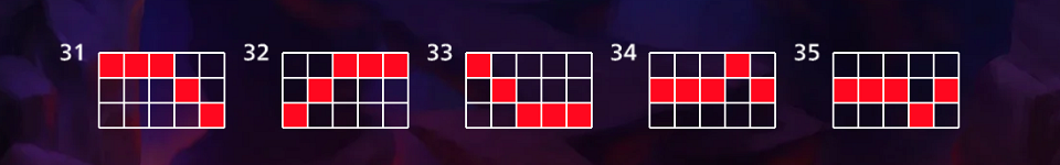 hot hot blazing lock payline 7