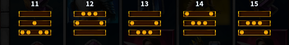 knights gold rush paylines 3