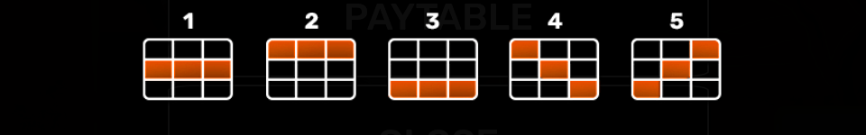 majestic king hold and hit 3x3 paylines