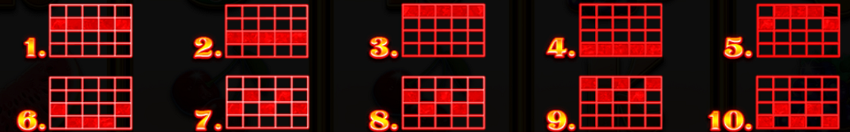 mega wild fruits on fire paylines 1