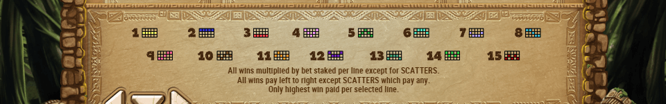 rich wilde and the aztec idols paylines