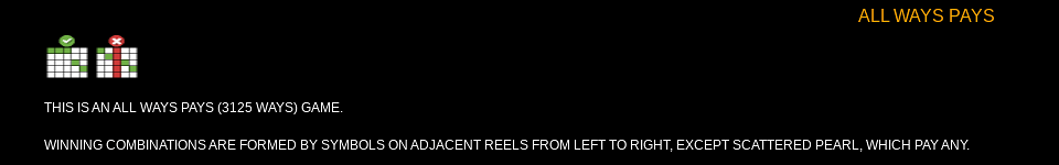 rtg mermaids pearls paylines