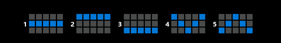 shiny fruity seven 5 lines payline