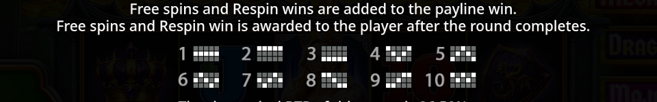 sleeping dragon ultra dark paylines