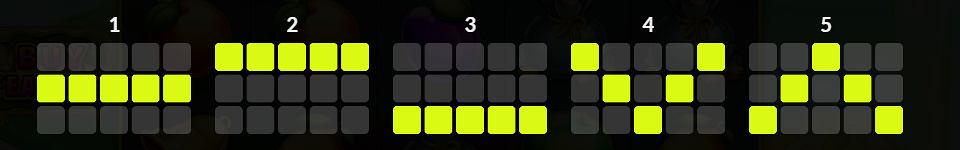 sticky star fruits payline 1