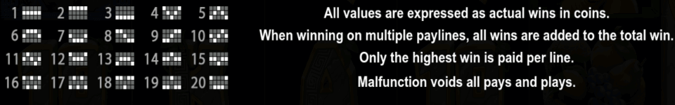 the hand of midas paylines