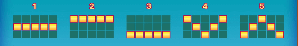 tropical downpour payline