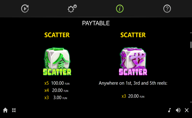 100 bulky dice paytable 1