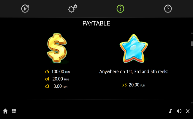 100 bulky fruits buy bonus paytable 1