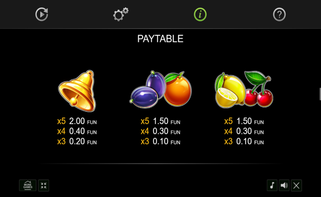 100 extra crown paytable 3