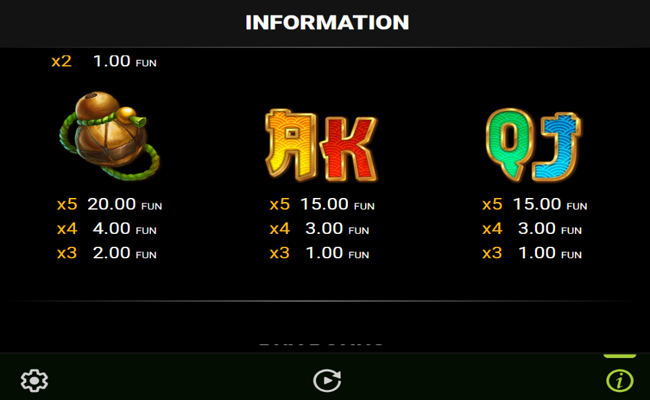 10 mystic tiger paytable 3