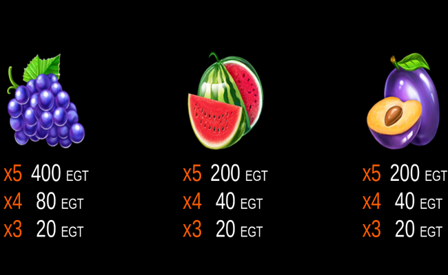 10 power hot paytable 2