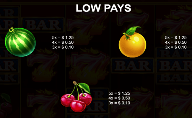 12 super hot diamonds extreme paytable 4