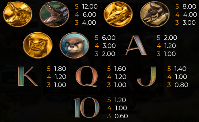 20 armadillos paytable 2