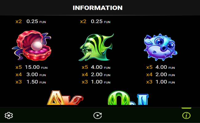 20 crazy octopus paytable 3