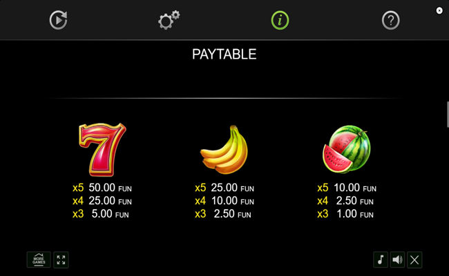 20 diamond plus paytable 1