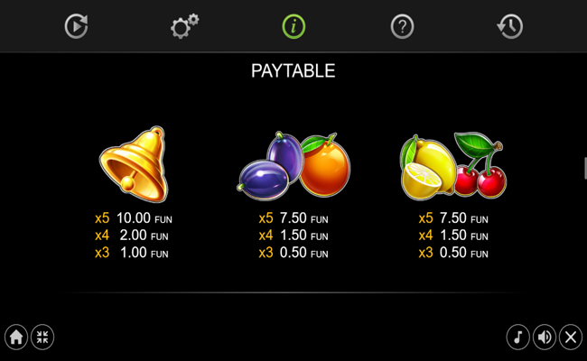 20 extra crown buy bonus paytable 3