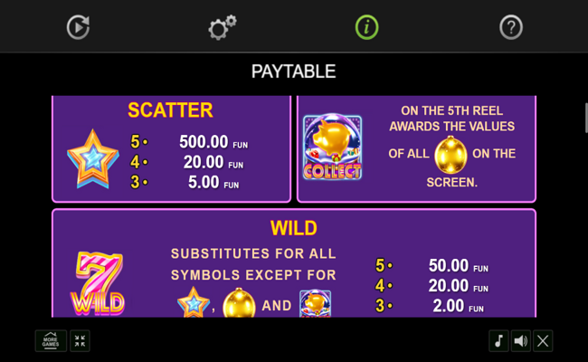 20 golden coins christmas edition paytable 1