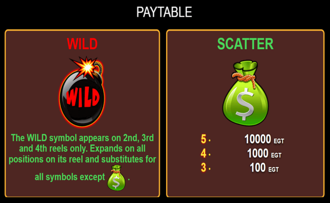 20 hot blast paytable