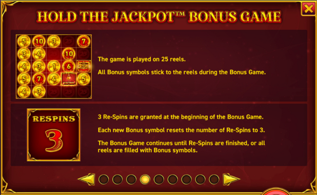 25 coins paytable 4