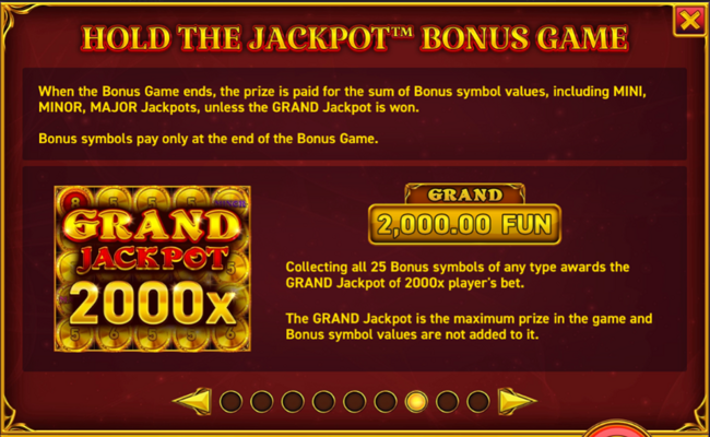 25 coins paytable 7