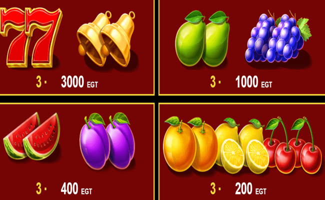 27 eternal hot paytable