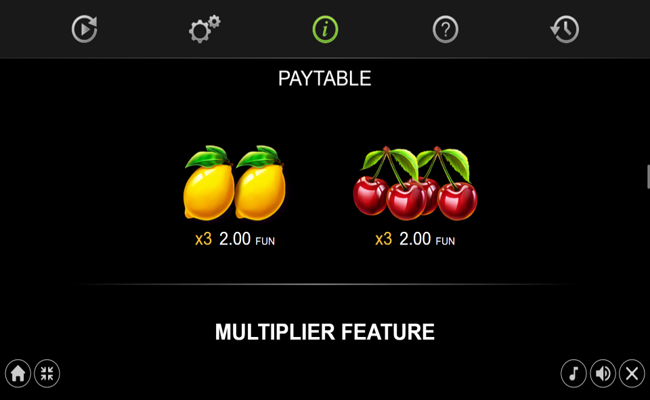 27 wild shots paytable 3