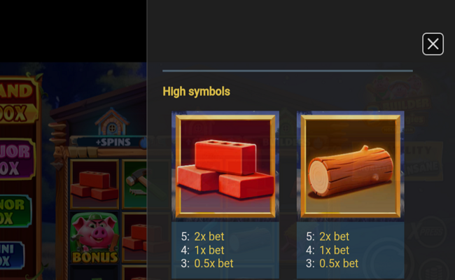 3 builder piggies paytable 1